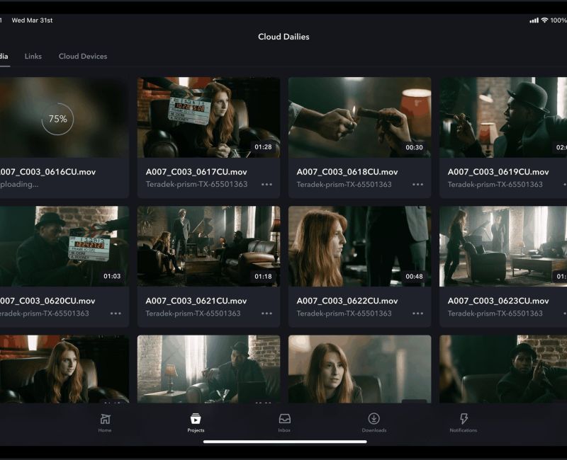 Camera to cloud workflow for video production