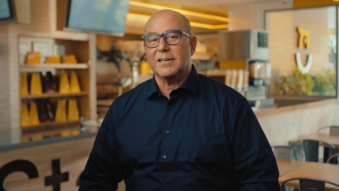 Aaron Noveshen, Founder and CEO of Starbird Chicken, during an interview video production in San Francisco.