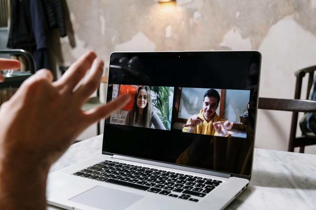 Managing freelancers in a group video conference call